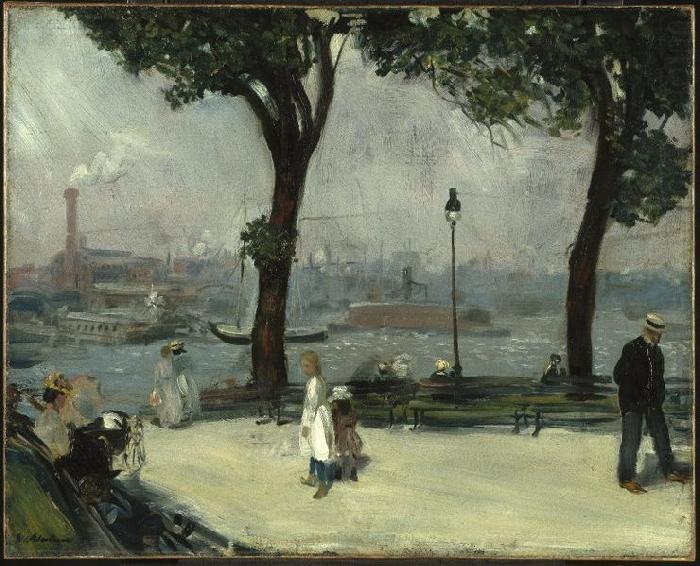 William Glackens East River Park china oil painting image